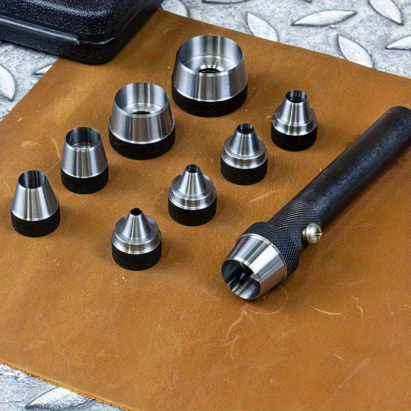 10Pcs Hollow Punch Set Heavy‑D - Leatherwork Punching Tool review and price