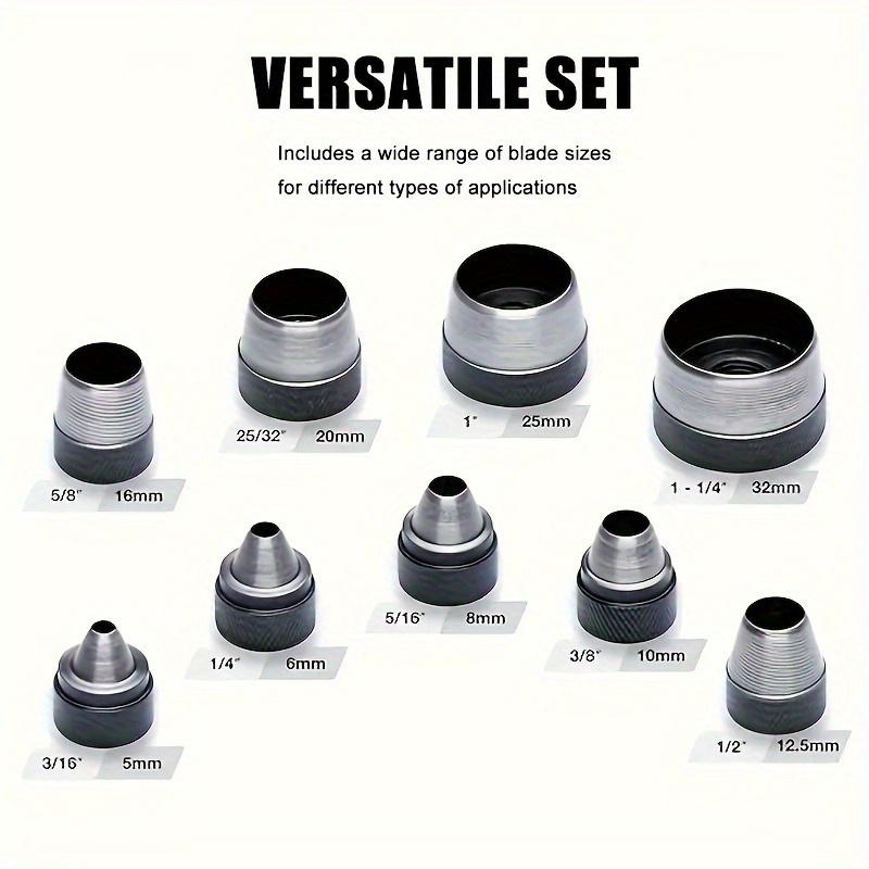 10Pcs Hollow Punch Set Heavy‑D - Leatherwork Punching Tool review and price