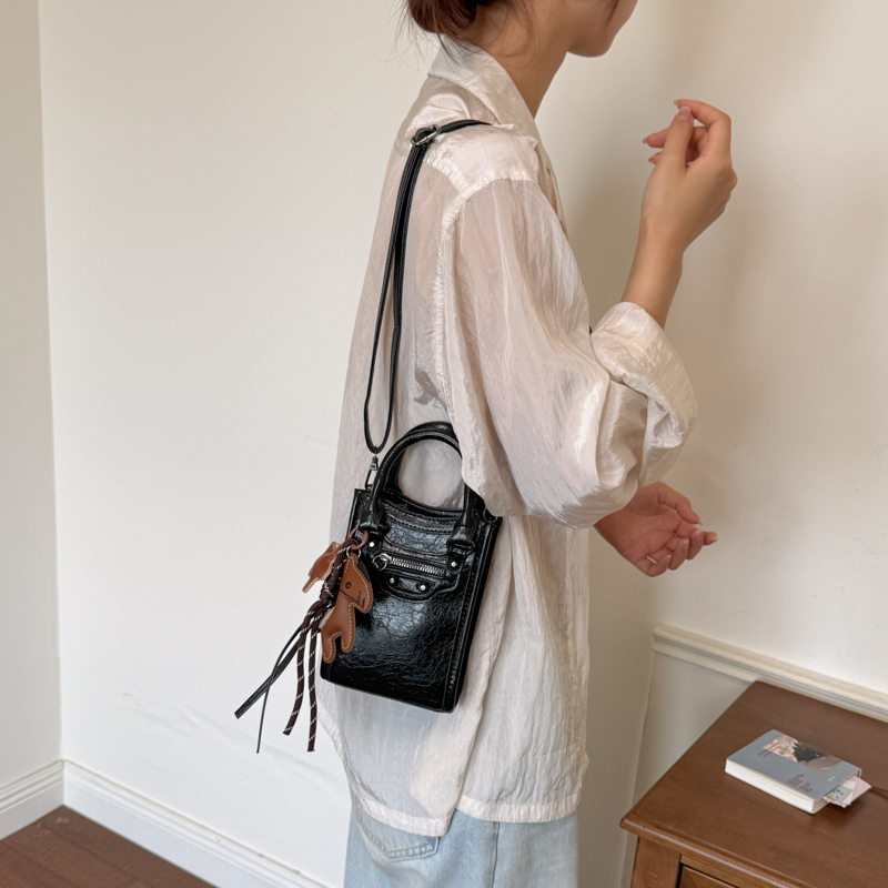 Mini Zipper Crossbody Bags Wom - Leatherwork Rivets review and price