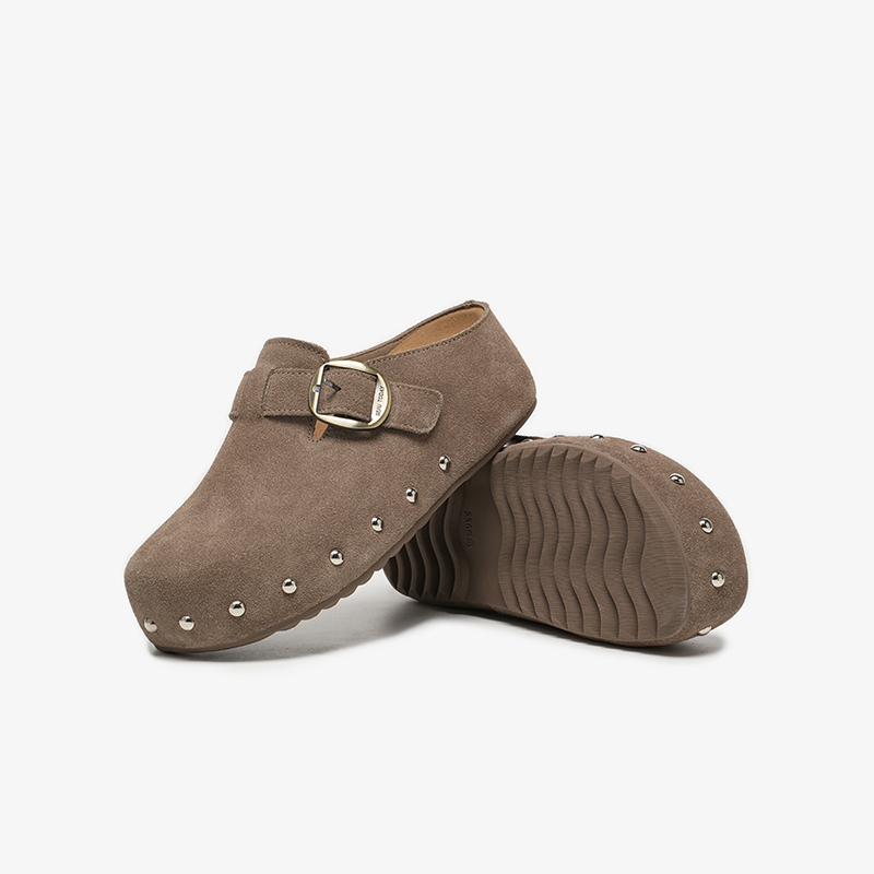 BEAUTODAY Casual Mules Women C - Leatherwork Rivets review and price