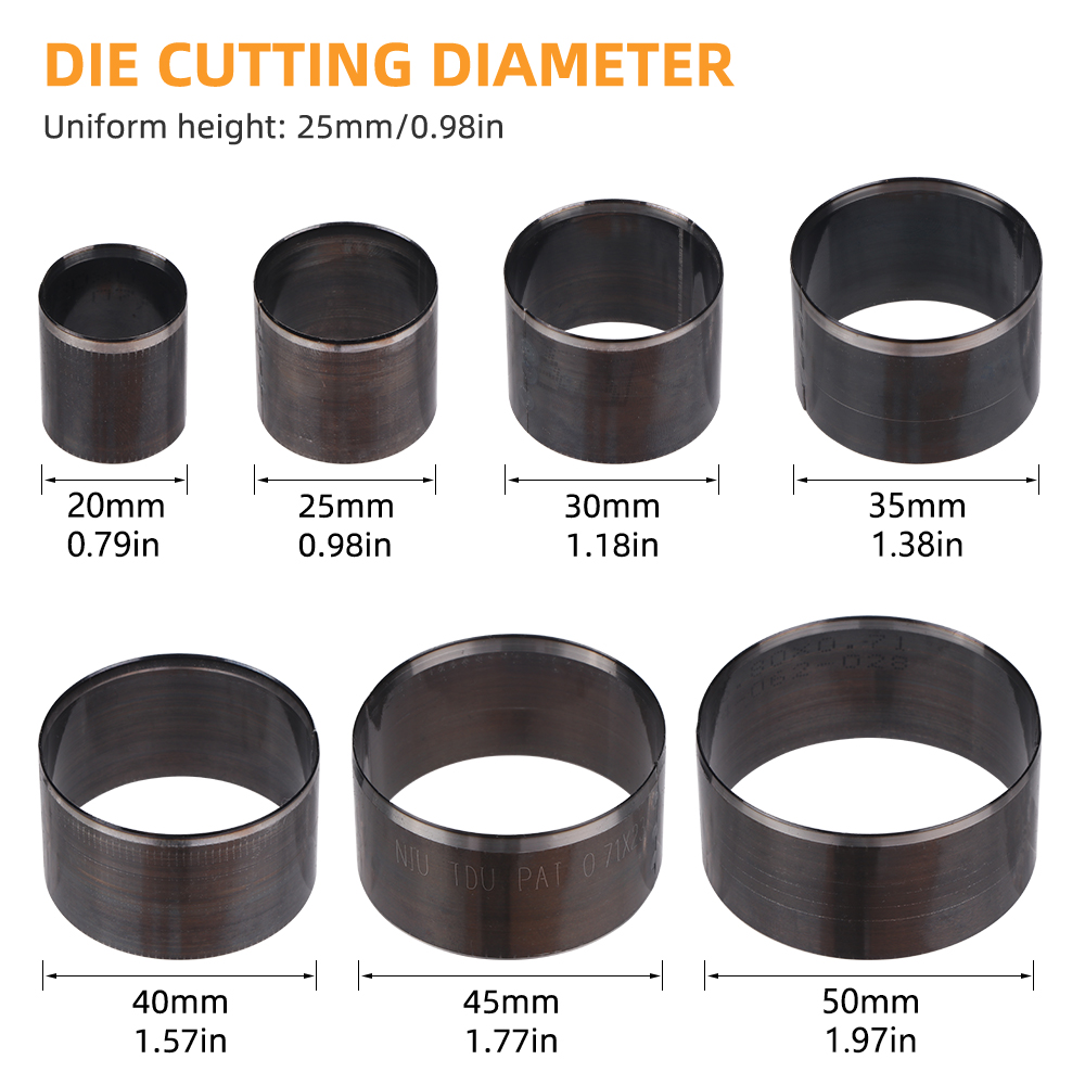 7pc/set Leather Round Punching - Leatherwork Punching Tool review and price