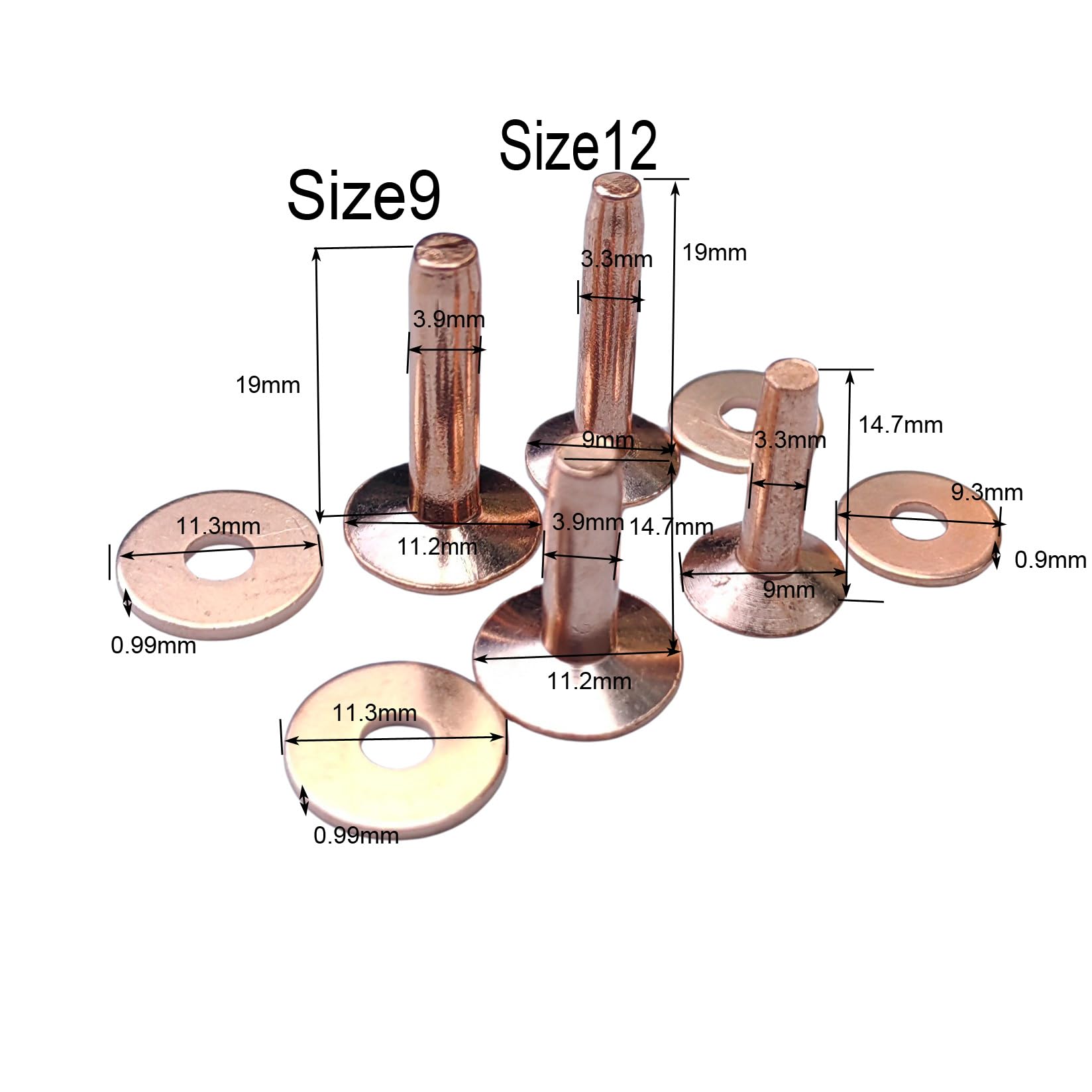Copper Rivets and Burrs  #9 an - Leatherwork Punching Tool review and price