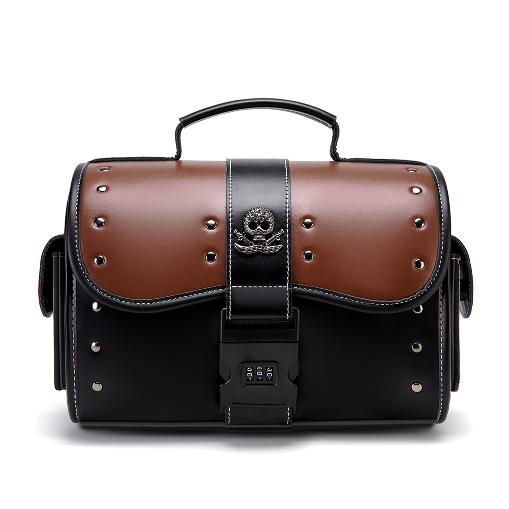 Vintage Skull Motorcycle Side  - Leatherwork Rivets review and price