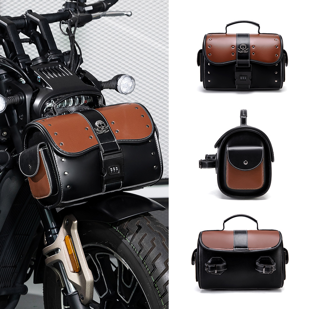 Vintage Skull Motorcycle Side  - Leatherwork Rivets review and price