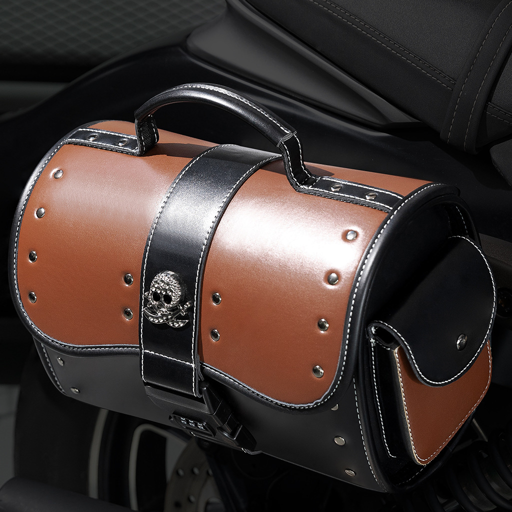 Vintage Skull Motorcycle Side  - Leatherwork Rivets review and price