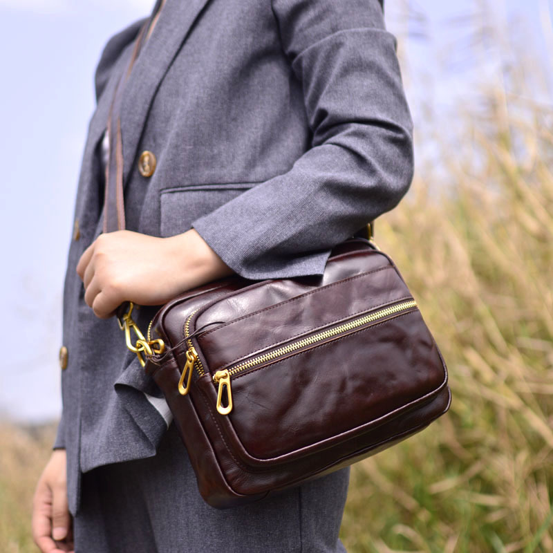 AETOO Leather women's bag cowh - Leatherwork Rivets review and price