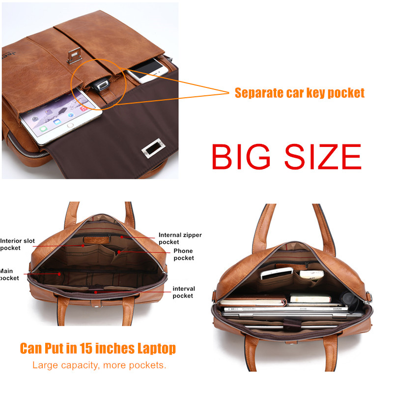 Jeep Buluo Men's Leather Brief - Leatherwork Bag review and price